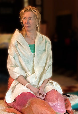 Yvonne tijdens Meditatie